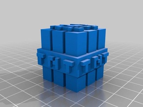 tnt bloque 3d la impresión de minecraft printcraft 3d print model - Mito3D