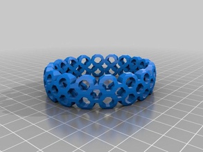 decagon pulseiras personalizado 3d print model - Mito3D