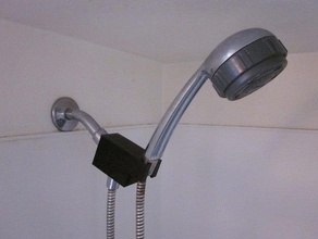 ducha clip cuarto de baño 3d destacados hogar openscad útil 3d print model - Mito3D