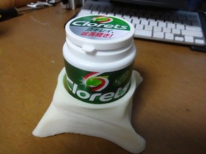 gum pod drink holder your desk office 3d print model - Mito3D