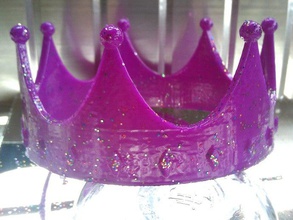 éclat de polissage 3d l'impression la couronne princesse 3d print model - Mito3D