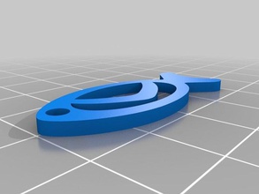 Papier-clip Fische 3d drucken 3d print model - Mito3D