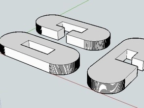 einfache 3d-puzzle gedruckt werden andere darwin reprap sketchup Spielzeug 3d print model - Mito3D