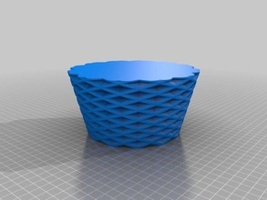 personnalisé carré arrondi vase customizer décor 3d print model - Mito3D