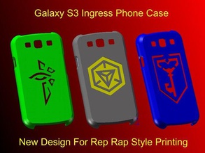 ingress galaxy s3 phone case set rev 2 mobile enlightened resistance 3d print model - Mito3D