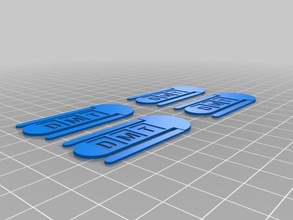 dmt clipes de papel office personalizado 3d print model - Mito3D