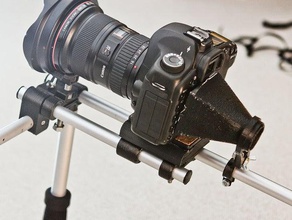 ultimative dslr-Schulter rigwith tödlichen einfache follow-focus andere follow focus Platte velbon dv700 3d Kamera film mount nützlich video 3d print model - Mito3D