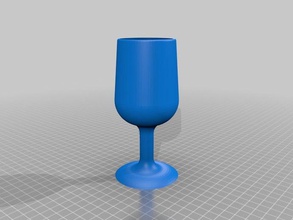 wine glass household 3d print model - Mito3D