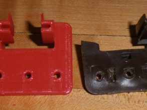 cassetto del comò dispositivo di scorrimento sostituzione parti 3d print model - Mito3D