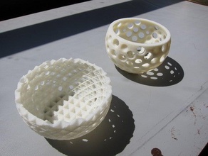 two decorative bowls other featured openscad 3d print model - Mito3D