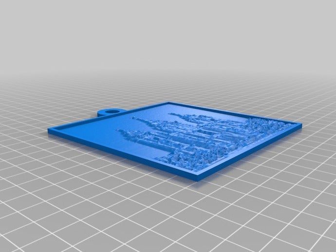 salt lake temple lithopane 2d art customized 3D print model - Mito3D