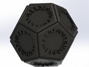 self-assembling virus dodecahedron interactive art self assembling assembly 3d print model - Mito3D