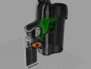 nerf choque estojo 30 mecânico brinquedos dart arma golpe de dardo serpa 3d print model - Mito3D