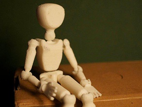 poseable maniquí props articulados de la muñeca stop motion 3d print model - Mito3D