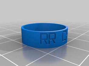 rr chnm anillo delgado los anillos personalizado 3d print model - Mito3D