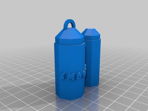 my customized parametric wearable container slipon cap containers 3d print model - Mito3D