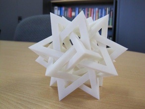 interlocking pyramids other geometry math support needed tetrahedron 3d print model - Mito3D