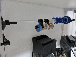 étagère murale câble de support bobine élément du système classique des étagères organisation 3d print model - Mito3D