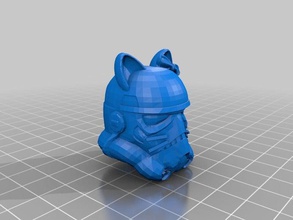 stormtrooper hello kitty Kreaturen star wars 3d print model - Mito3D