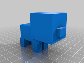 bébé cochon modèle jeux de minecraft printcraft 3d print model - Mito3D