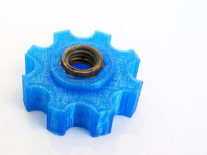 replacement thumb wheel 10mm nut parts thumbwheel 3d print model - Mito3D