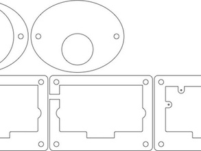 lasercuttable ps3 eye cassa del filtro la fotocamera contenitore lasercutter ps3eye svg vettoriale 3d print model - Mito3D