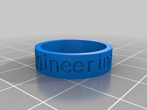 jordan ingeniería los anillos personalizado 3d print model - Mito3D
