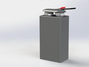 9 volt battery clip electronics makerbotorg 3d print model - Mito3D
