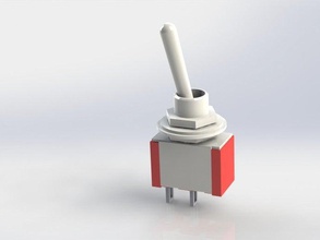 toggle switch electronics 3d print model - Mito3D