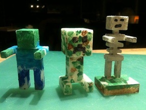 trio terrible jouets jeux minecraft sketchup 3d print model - Mito3D