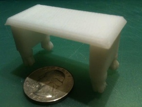 tiny workbench model furniture alibre toy toys 3d print model - Mito3D