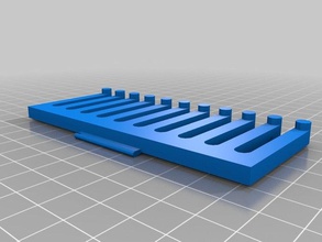my customized comb cable holder hole organization 3d print model - Mito3D