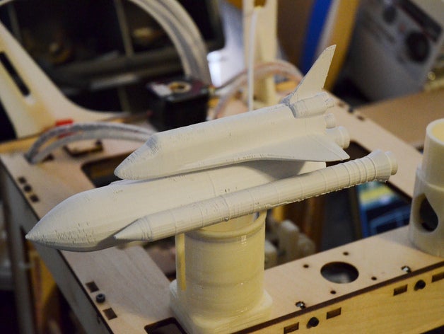 la lanzadera de espacio otros el cohete mes 3d modelo nasa nave espacial juguete 3D print model - Mito3D