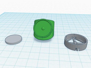 déséquilibrée de l'aimant bijoux magnétique anneau 3d print model - Mito3D