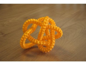 knorrig Knoten math Kunst abstract modo 3d print model - Mito3D