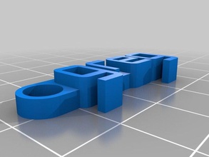 gregs messaggio personalizzato portachiavi organizzazione 3d print model - Mito3D