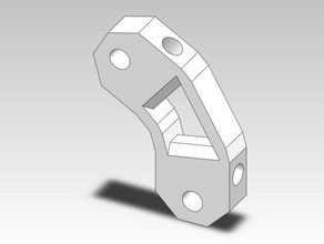 slimline lightweight mendel vertex 3d printer parts corner joint reprap 3d print model - Mito3D