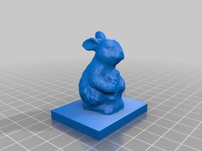 rabbit shelf animals 3d print model - Mito3D