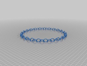 metade cadeia de círculo pulseiras personalizado 3d print model - Mito3D