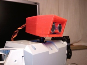 la robotique de tête bioloid droid droide humanoïde servo ultrasons 3d print model - Mito3D