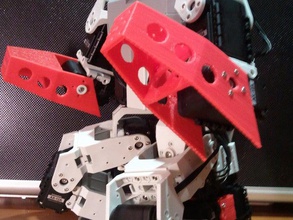 bioloid custom arms robotics droid droide humanoid upgrade 3d print model - Mito3D