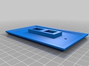 çift keystone duvar tabağı ev özelleştirilmiş 3d print model - Mito3D