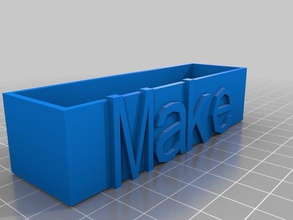 basic business card holder office customized 3d print model - Mito3D