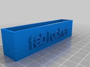 business card holder-fablocker office customized 3d print model - Mito3D