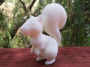 lo scoiattolo animali carino giocattolo 3d print model - Mito3D