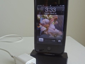 30 pin iphone dock mobile apple 4 ipod 3d print model - Mito3D