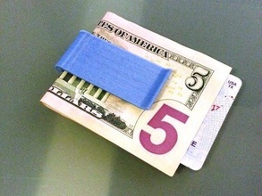 clip de dinero accesorios en efectivo tarjeta crédito 3d print model - Mito3D