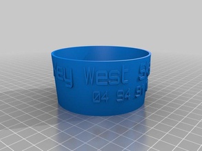 key west garrafa térmica donut café marcador alimentos bebida personalizado 3d print model - Mito3D