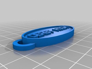 derby hoher ovaler keychain Schlüsselanhänger angepasst 3d print model - Mito3D