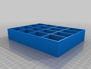 mon paramétrique personnalisé plateau de la grille les conteneurs 3d print model - Mito3D